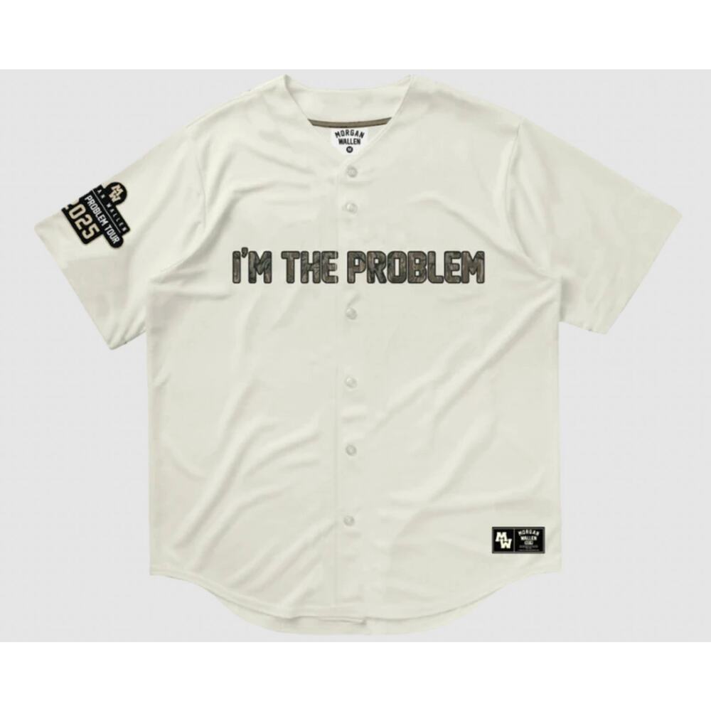 Morgan Wallen Size 2XL I'm the Problem Tour 2025 Baseball Jersey XL Authentic